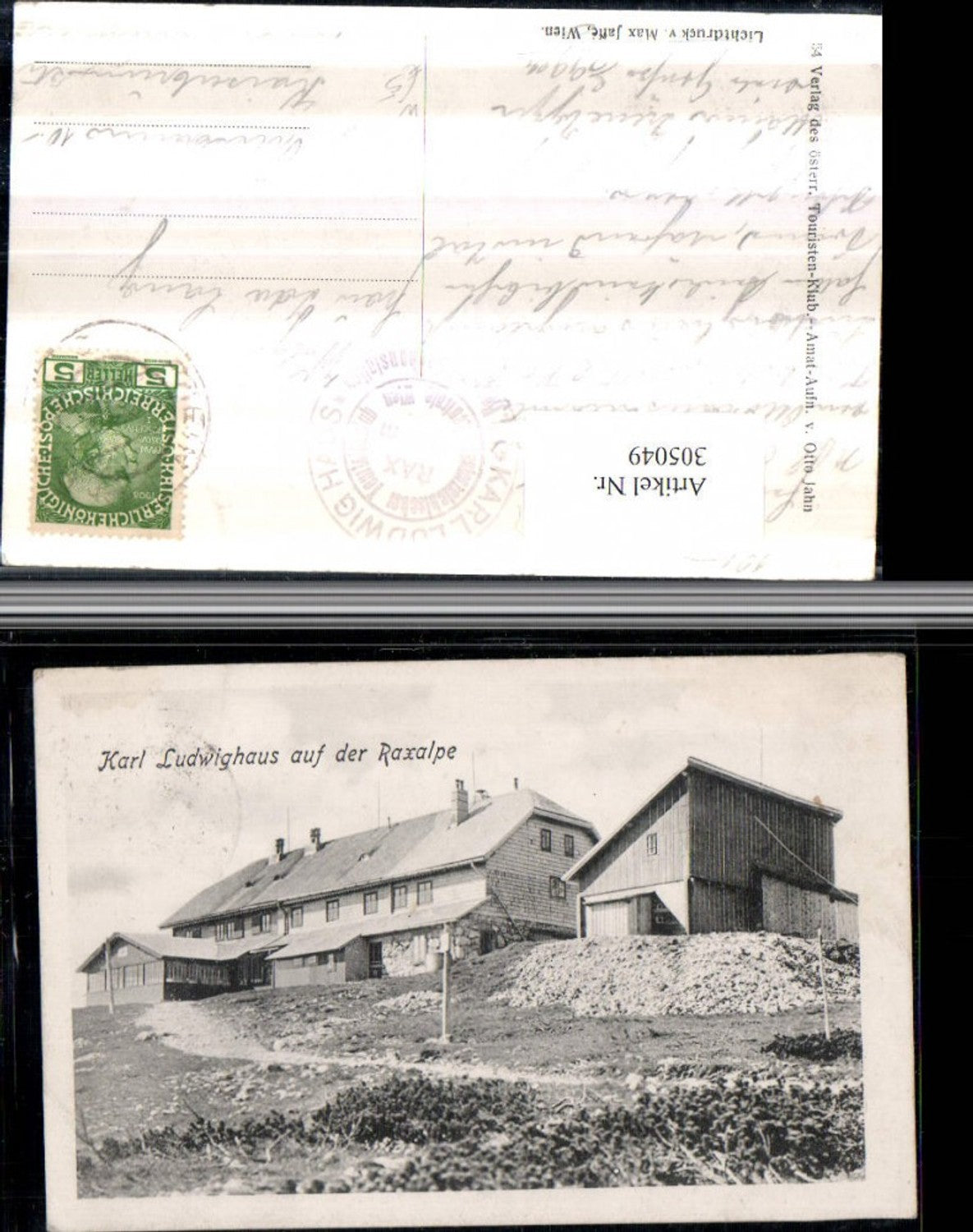305049,Karl Ludwig-Haus Berghütte auf d. Raxalpe b. Prein