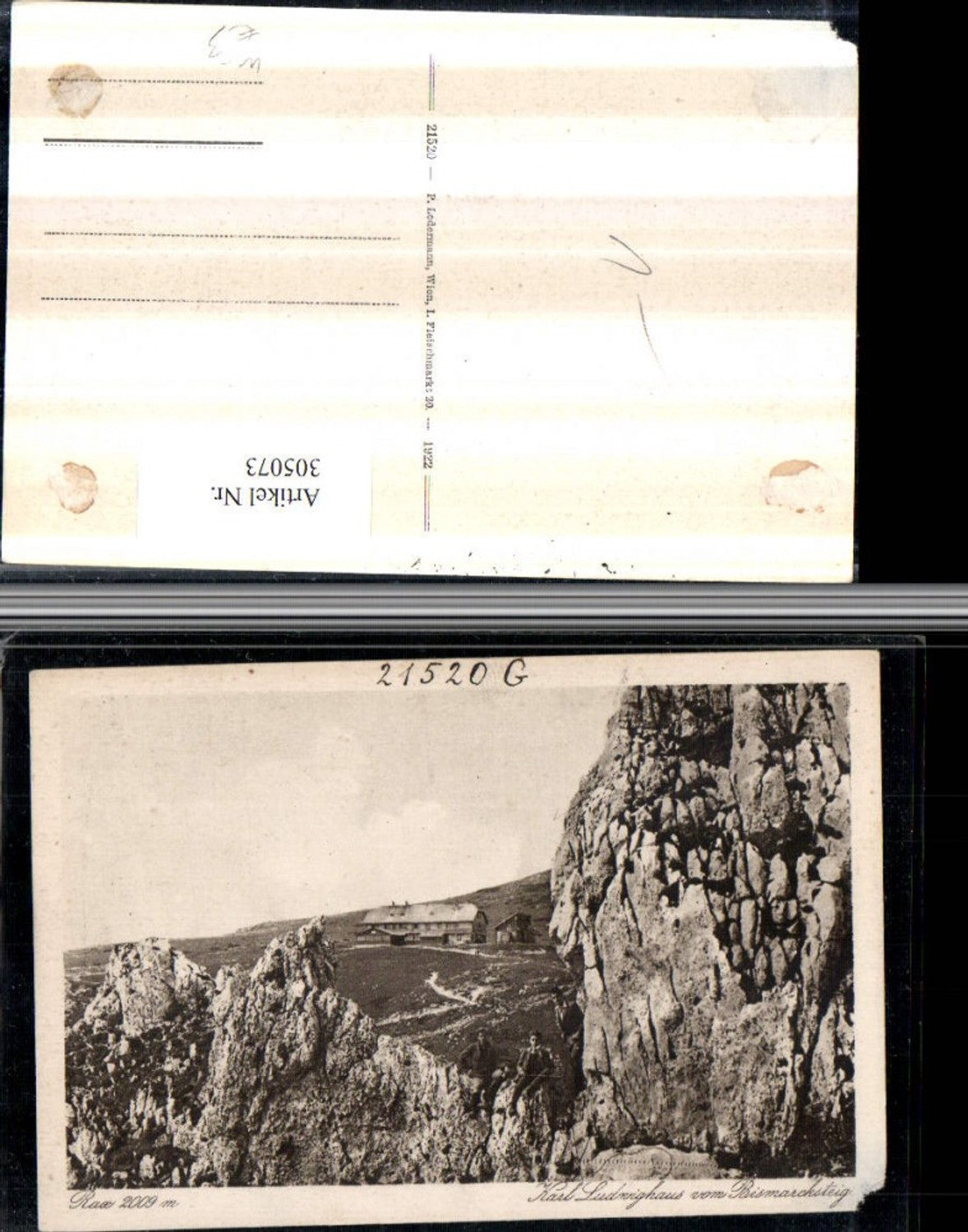305073,Rax Karl Ludwig-Haus Berghütte vom Bismarcksteig b. Prein
