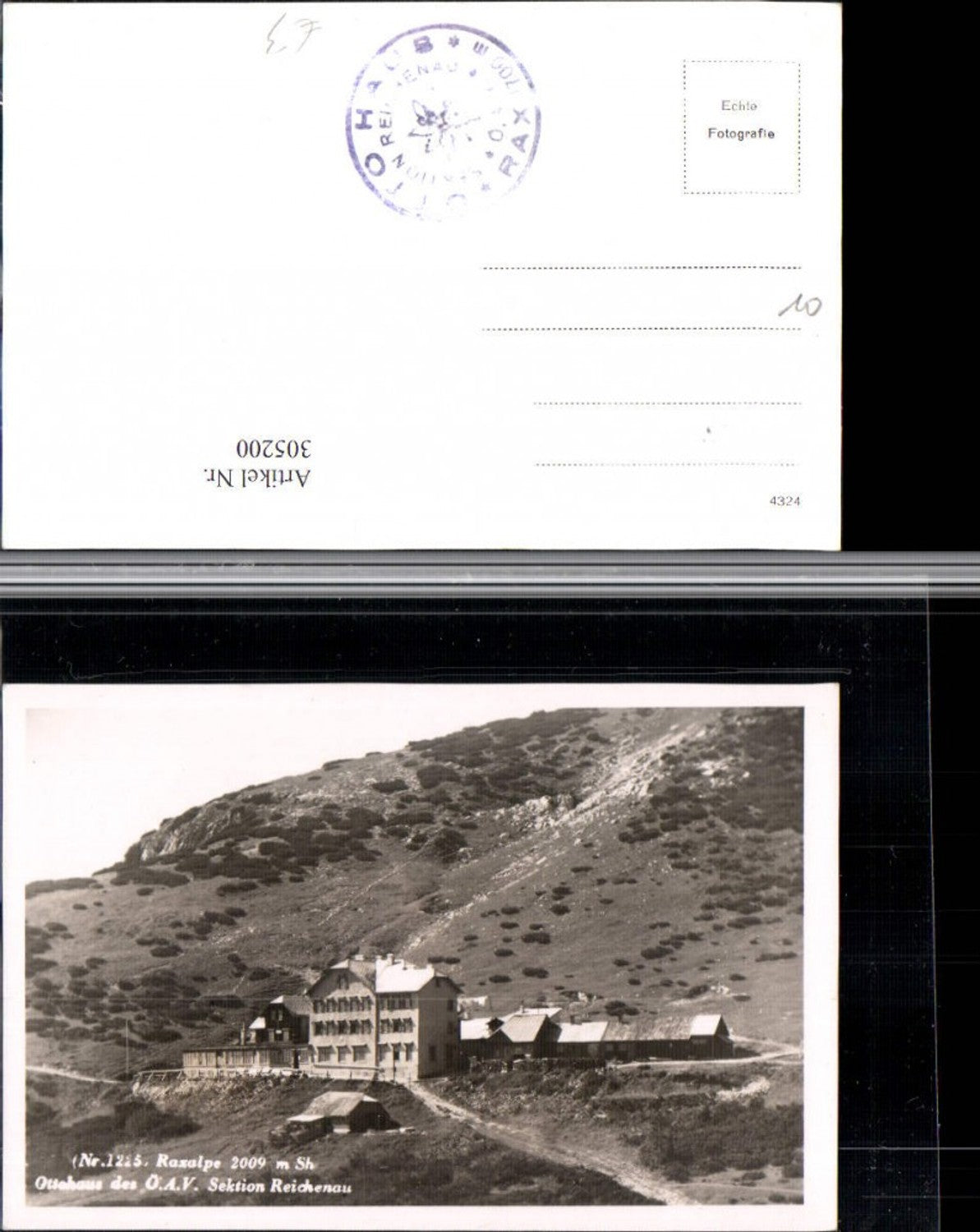 305200, Raxalpe Ottohaus mountain hut near Reichenau
