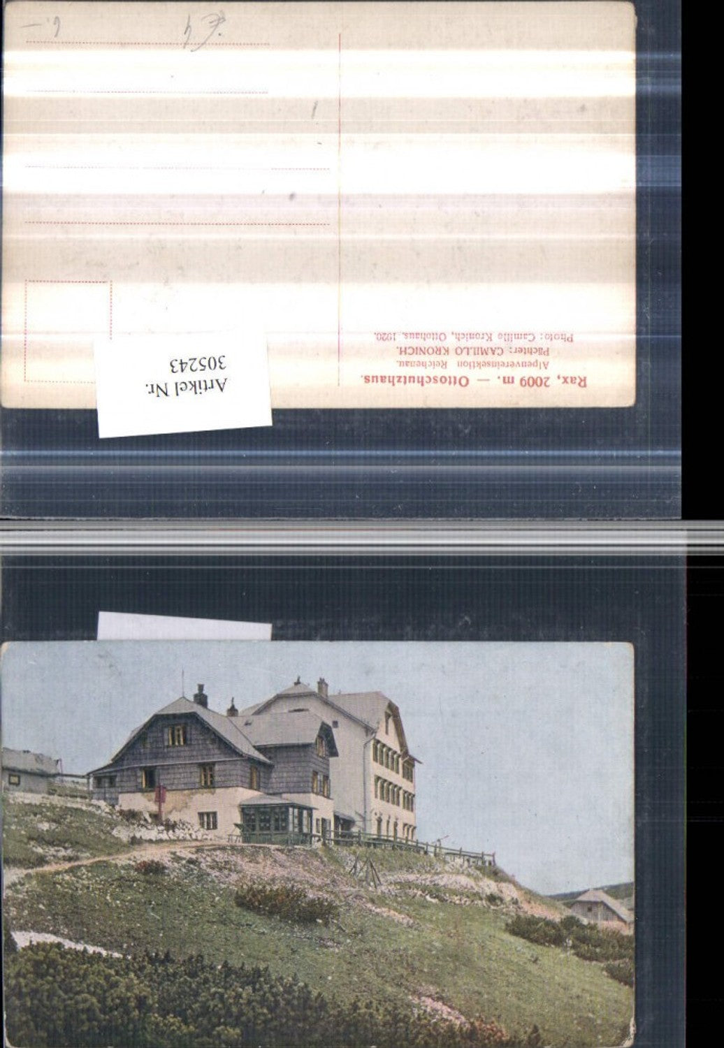 305243,Rax Otto-Schutzhaus Berghütte b. Reichenau