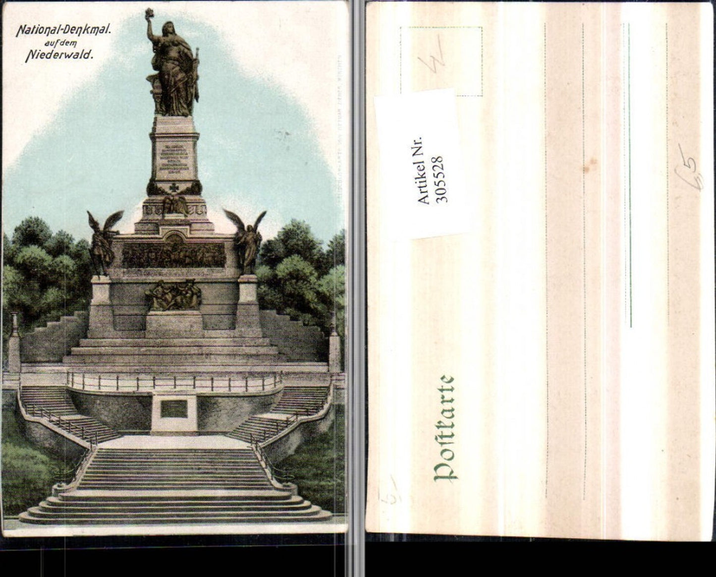 305528,National-Denkmal auf d. Niederwald b. Rüdesheim