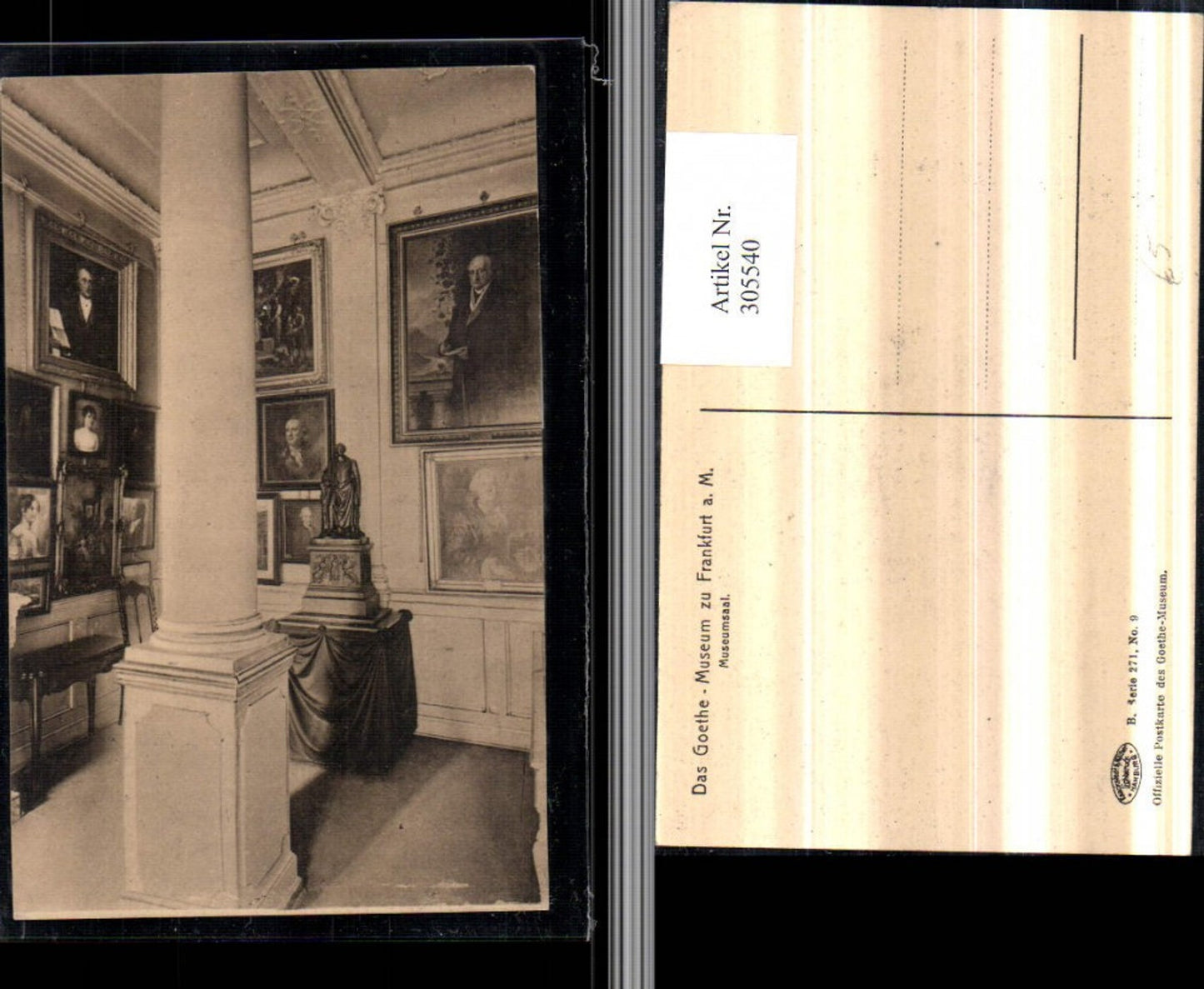 305540,Frankfurt am Main Goethe-Museum Museumsaal Innenansicht Gemälde