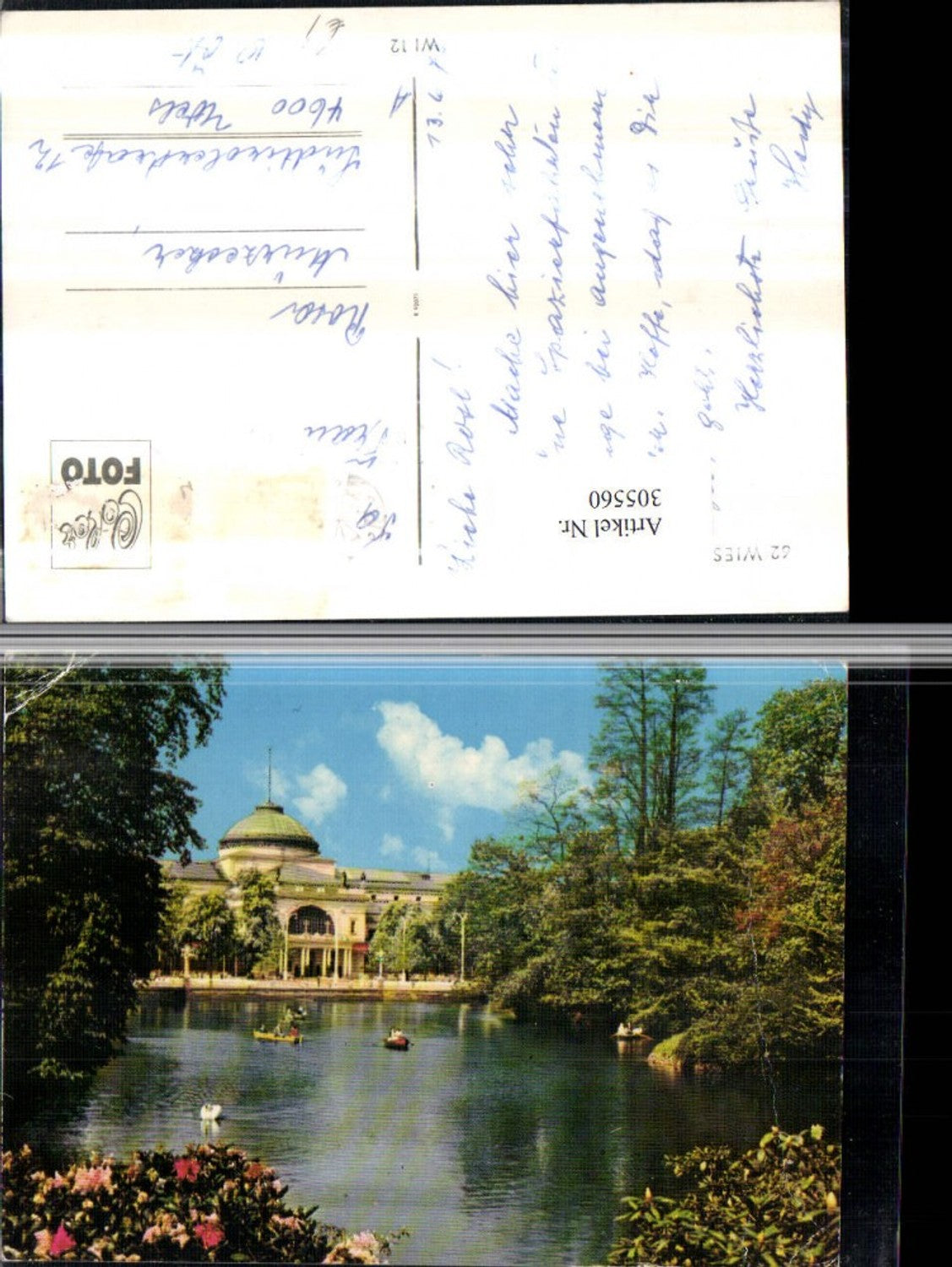 305560,Wiesbaden Kurhaus Teich