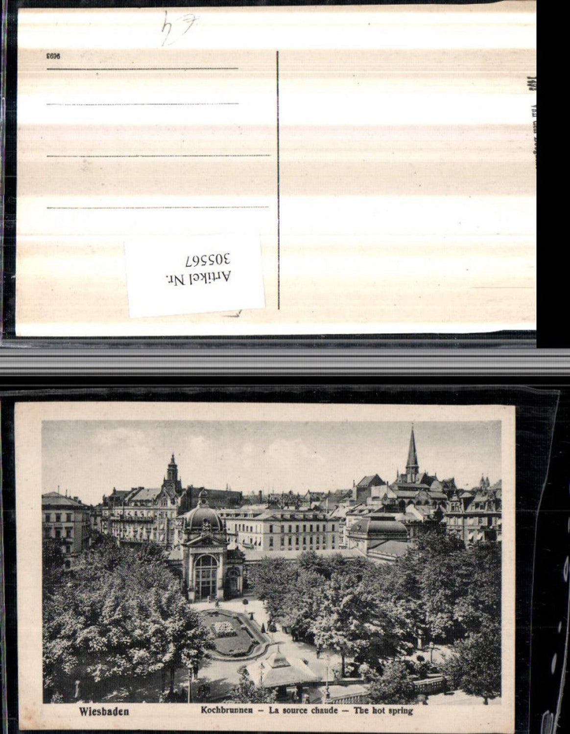 305567,Wiesbaden Teilansicht m. Kochbrunnen