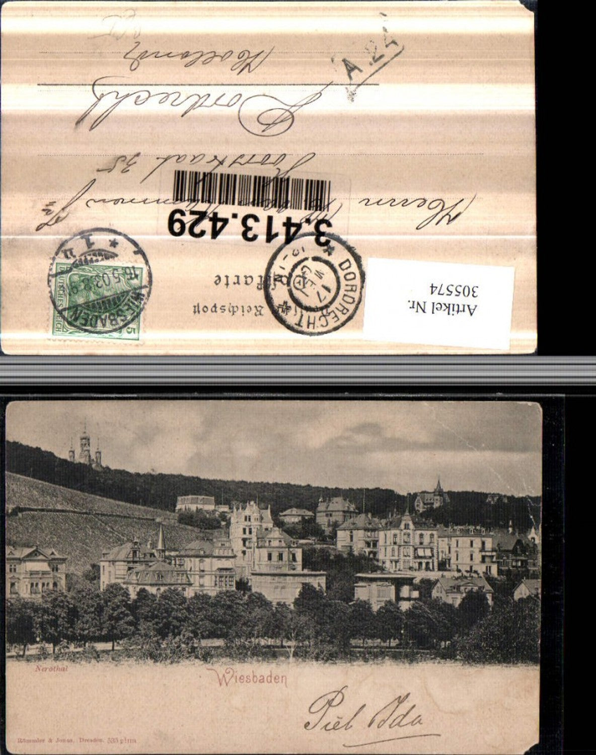305574,Wiesbaden Nerothal Teilansicht