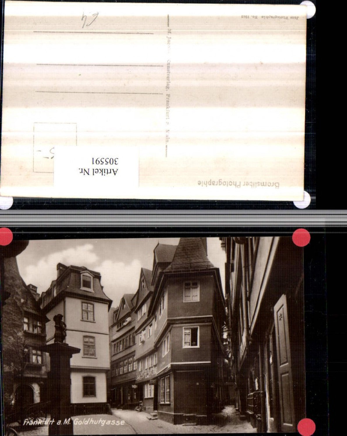 305591,Frankfurt am Main Goldhutgasse Gasse Brunnen