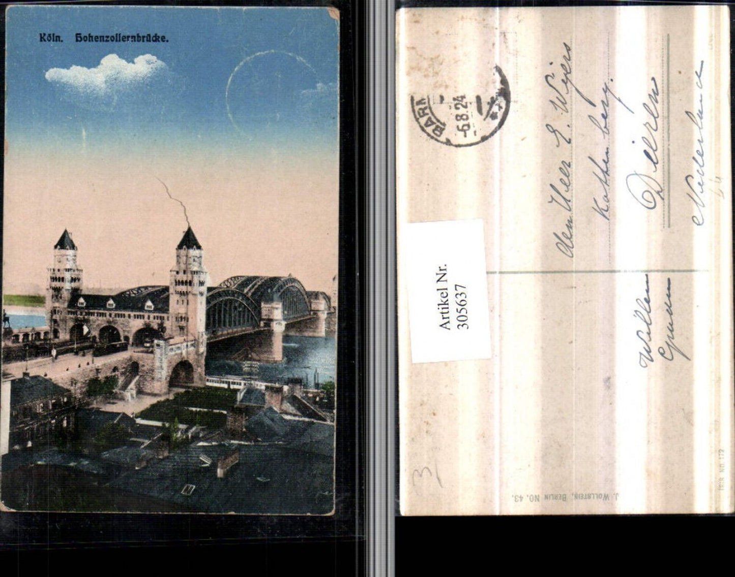 305637,Köln am Rhein Hohenzollernbrücke Brücke