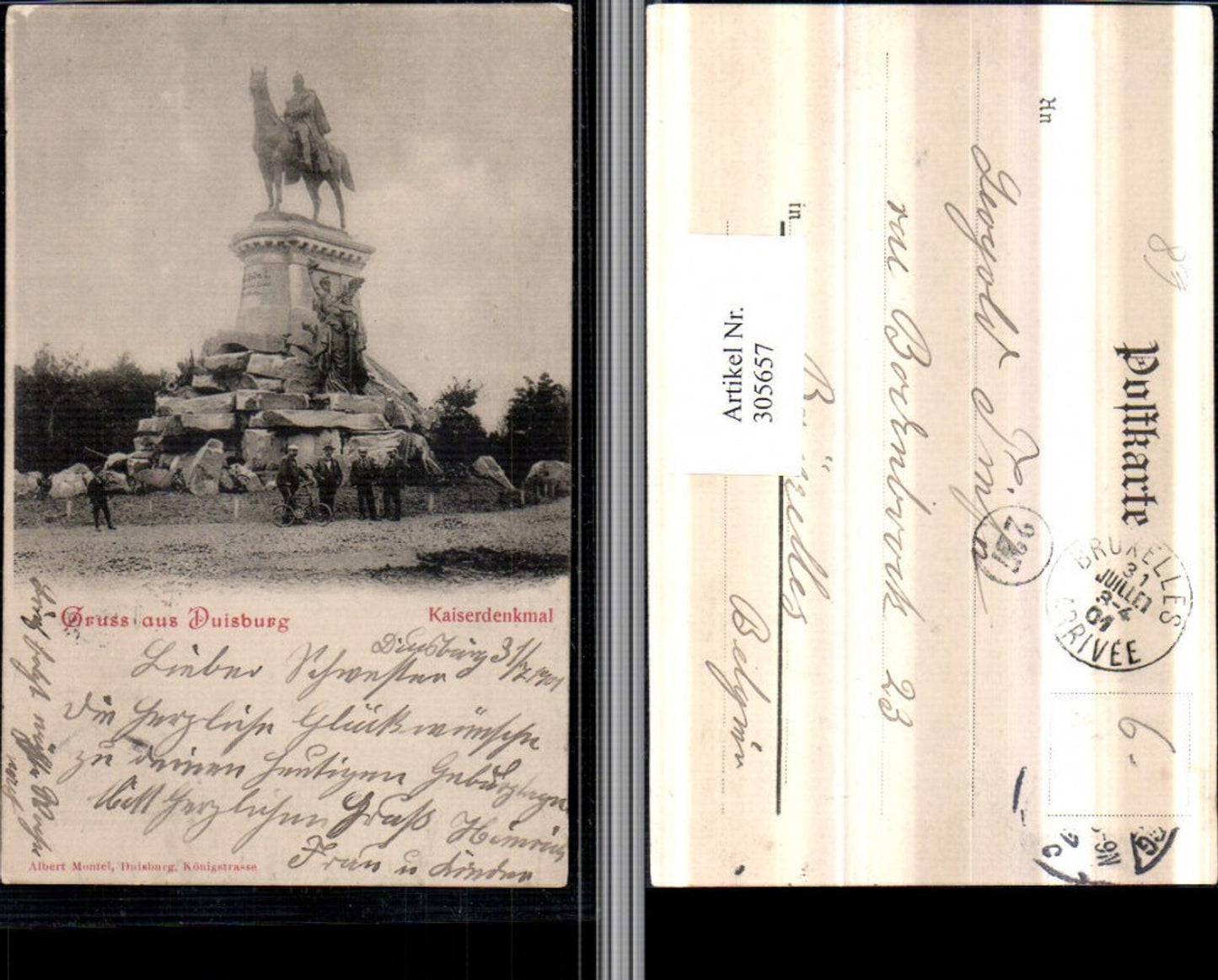 305657,Gruß aus Duisburg Kaiserdenkmal