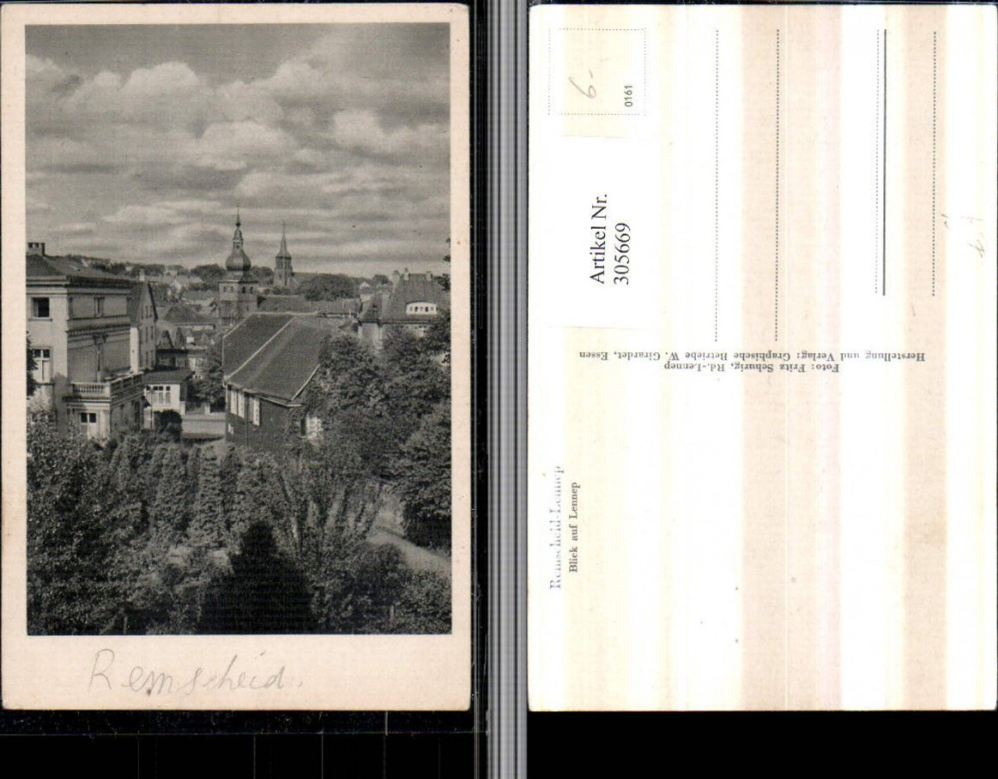 305669,Remscheid-Lennep Blick auf Lennep Teilansicht