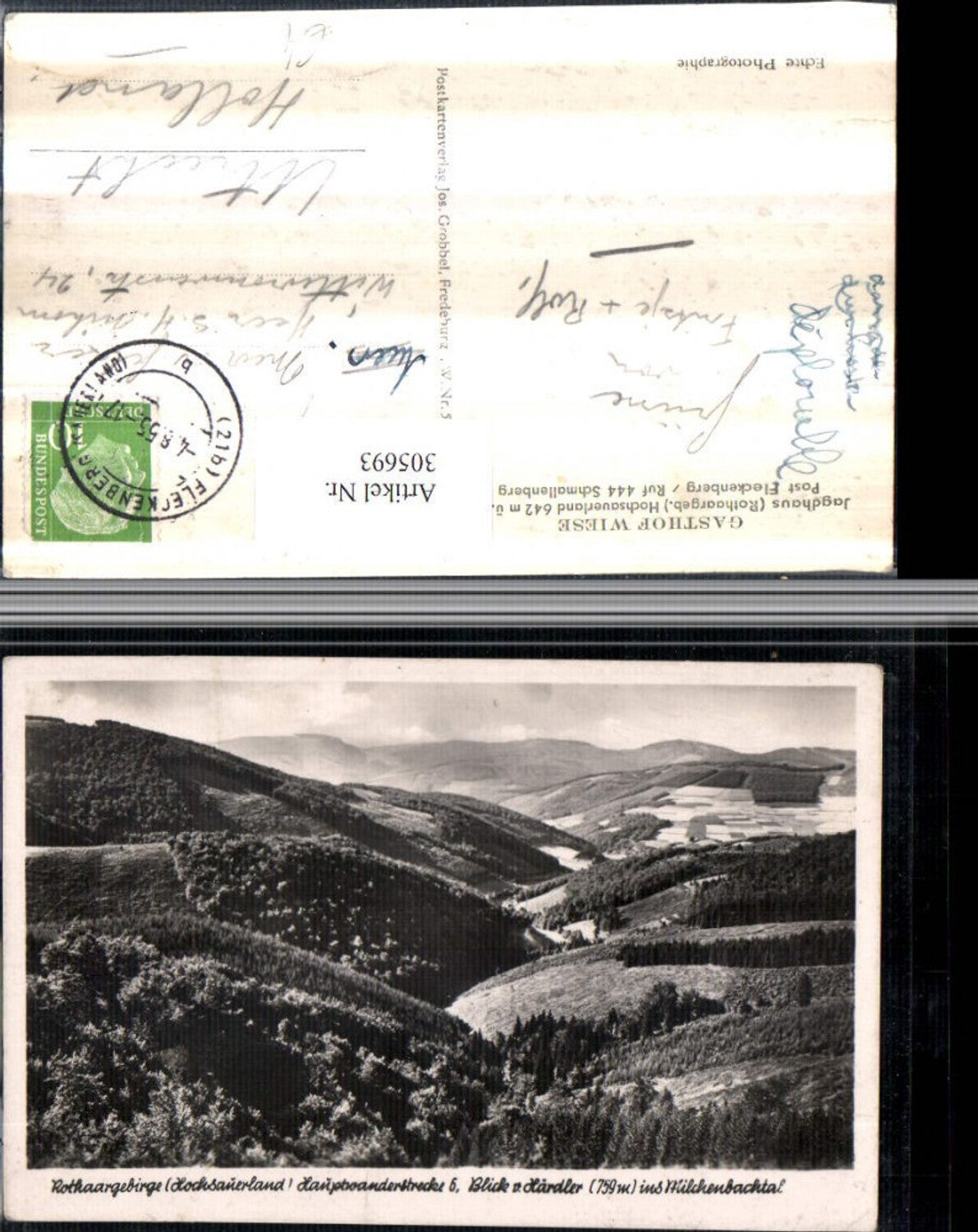 305693,Rothaargebirge im Hochsauerland Blick ins Milchenbachtal b. Fleckenberg