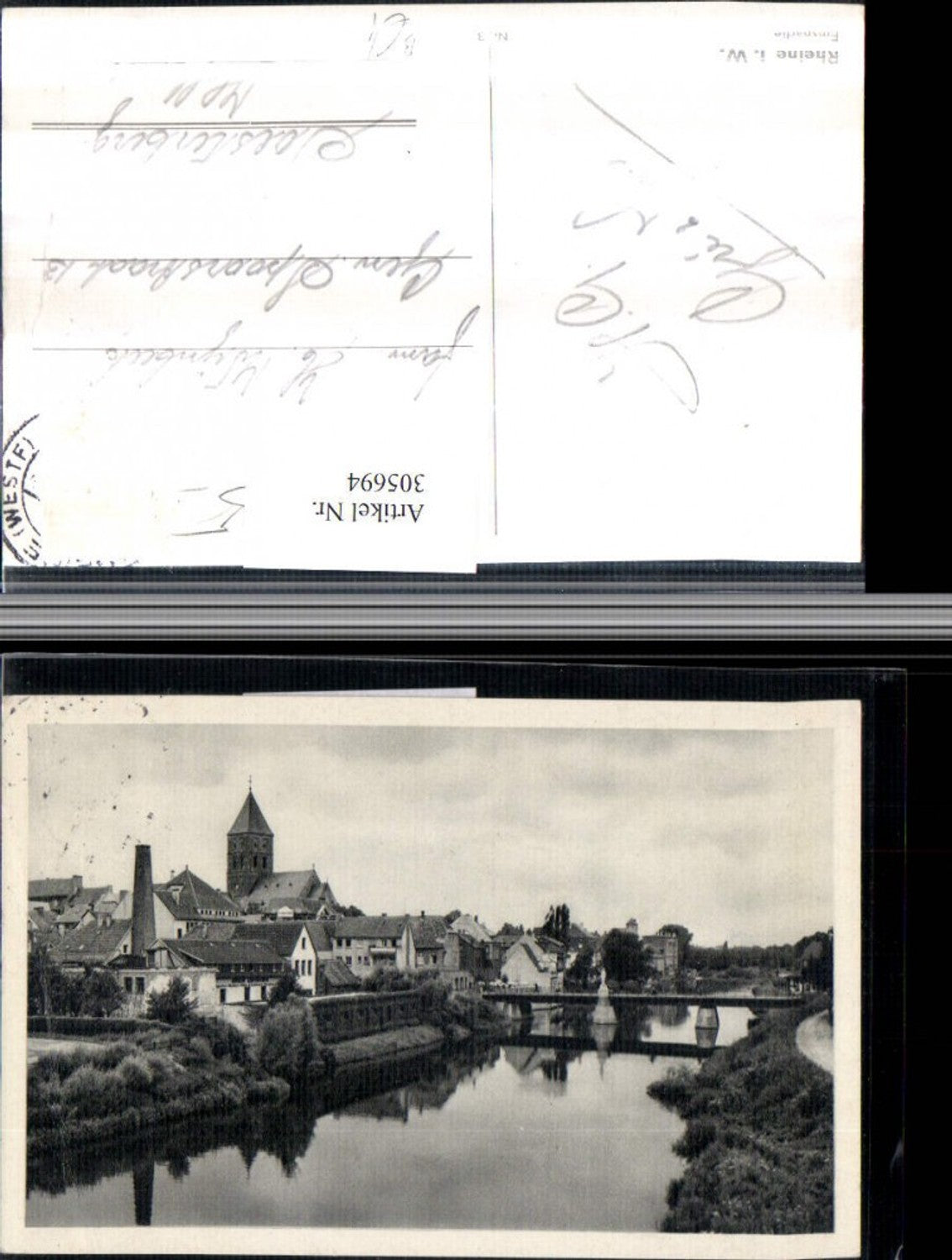 305694,Rheine in Westfalen Teilansicht Brücke