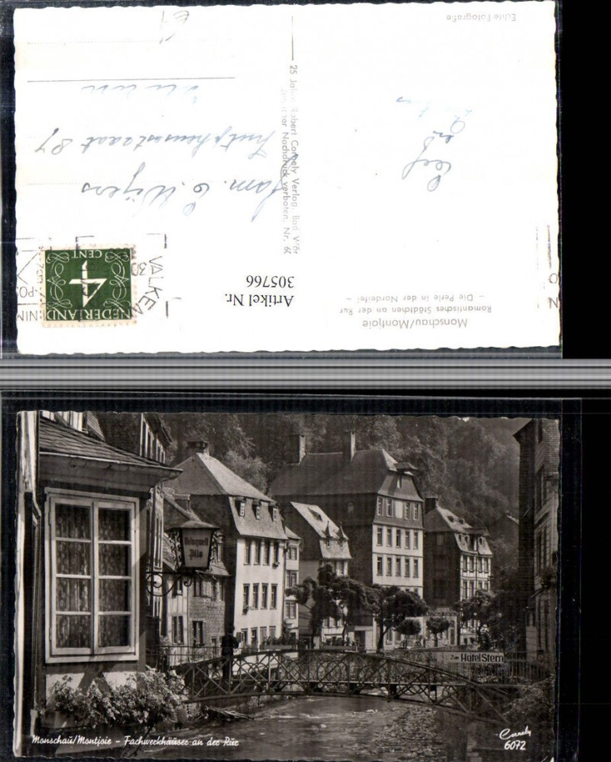 305766,Monschau in d. Efiel Fachwerkhäuser an d. Rur Brücke