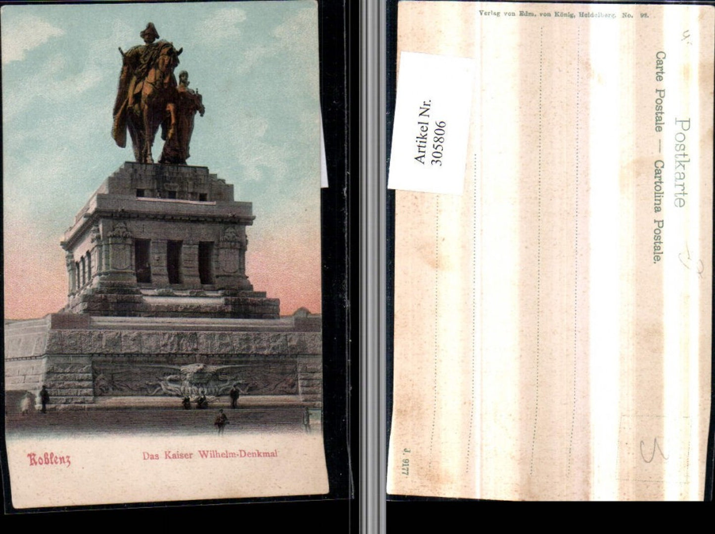 305806,Koblenz Kaiser Wilhelm-Denkmal