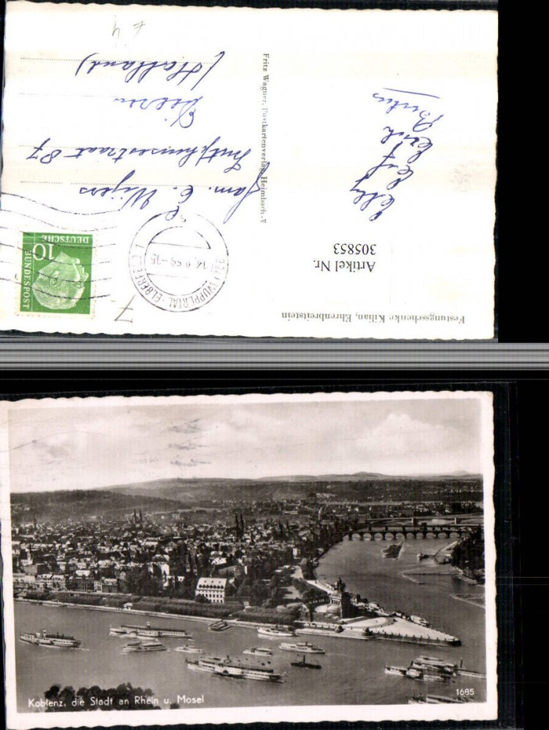 305853,Koblenz am Rhein Mosel Totale Deutsches Eck Dampfer