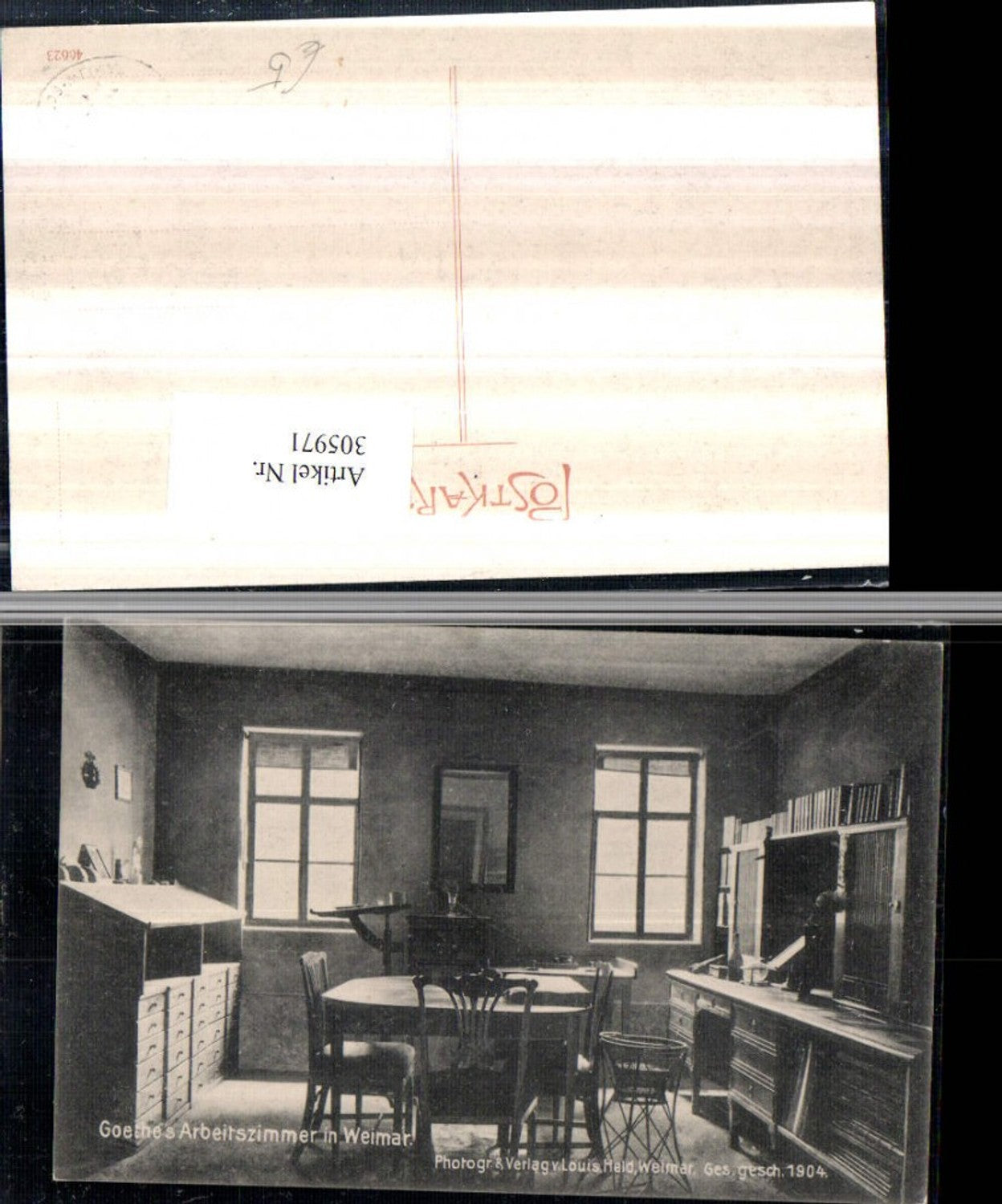 305971, Weimar Goethe's study Interior view