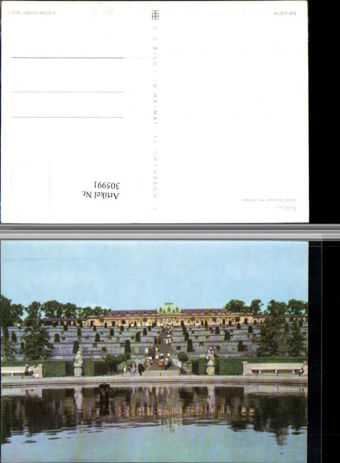 305991, Potsdam Sanssouci Palace with terrace pub VEB