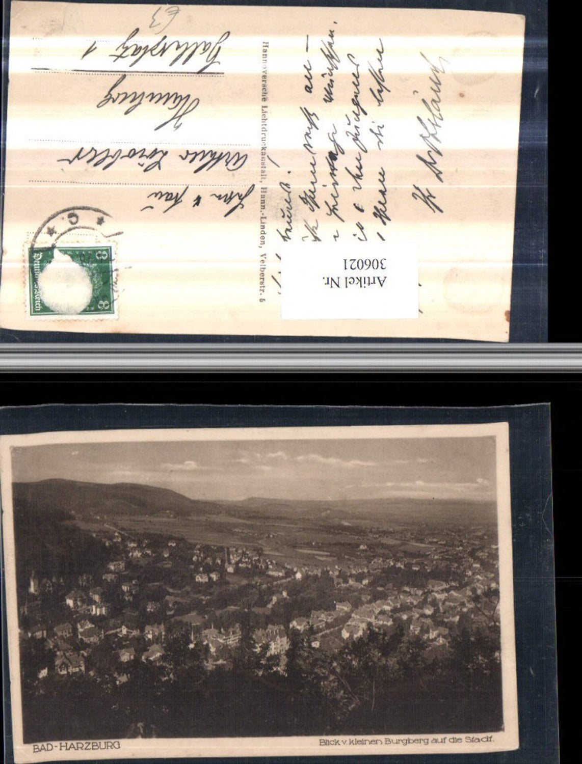 306021,Bad Harzburg Totale Blick vom kleinen Burgberg