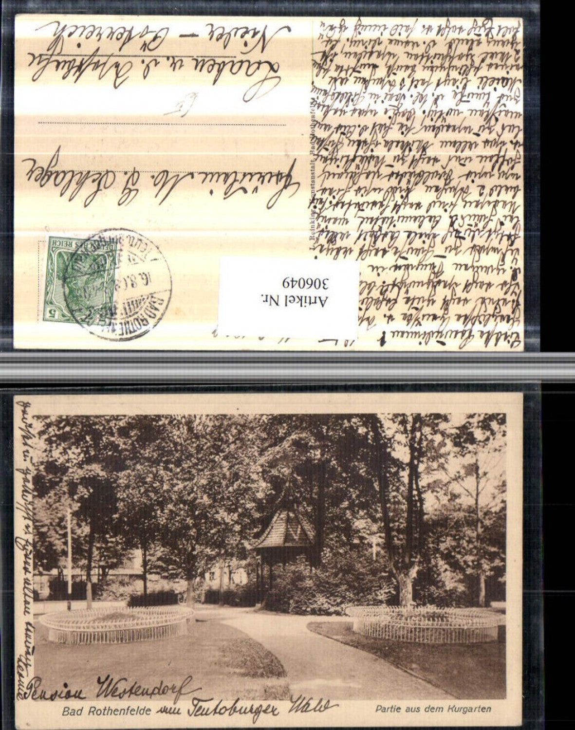 306049,Bad Rothenfelde Partie aus d. Kurgarten