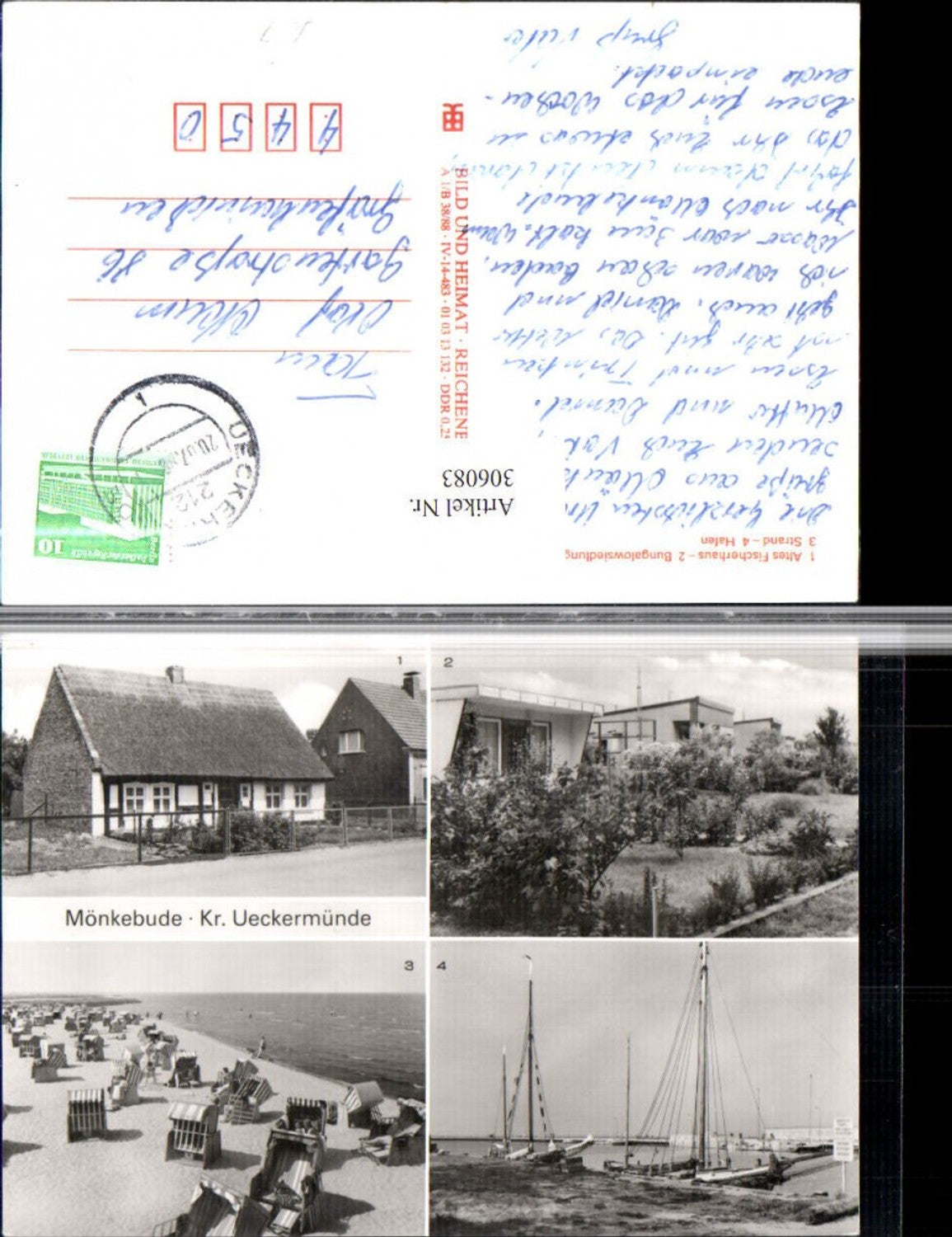306083, Mönkebude Fisherman's House Bungalows Harbor Sailing Ships Beach Multi-view map