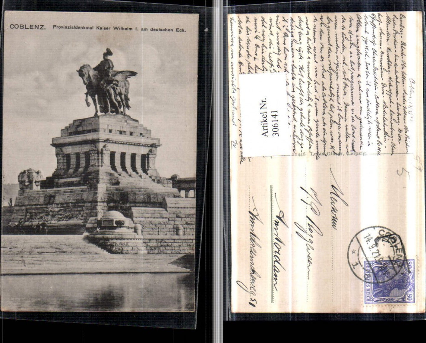 306141,Koblenz Provinzialdenkmal Kaiser Wilhelm I am deutschen Eck