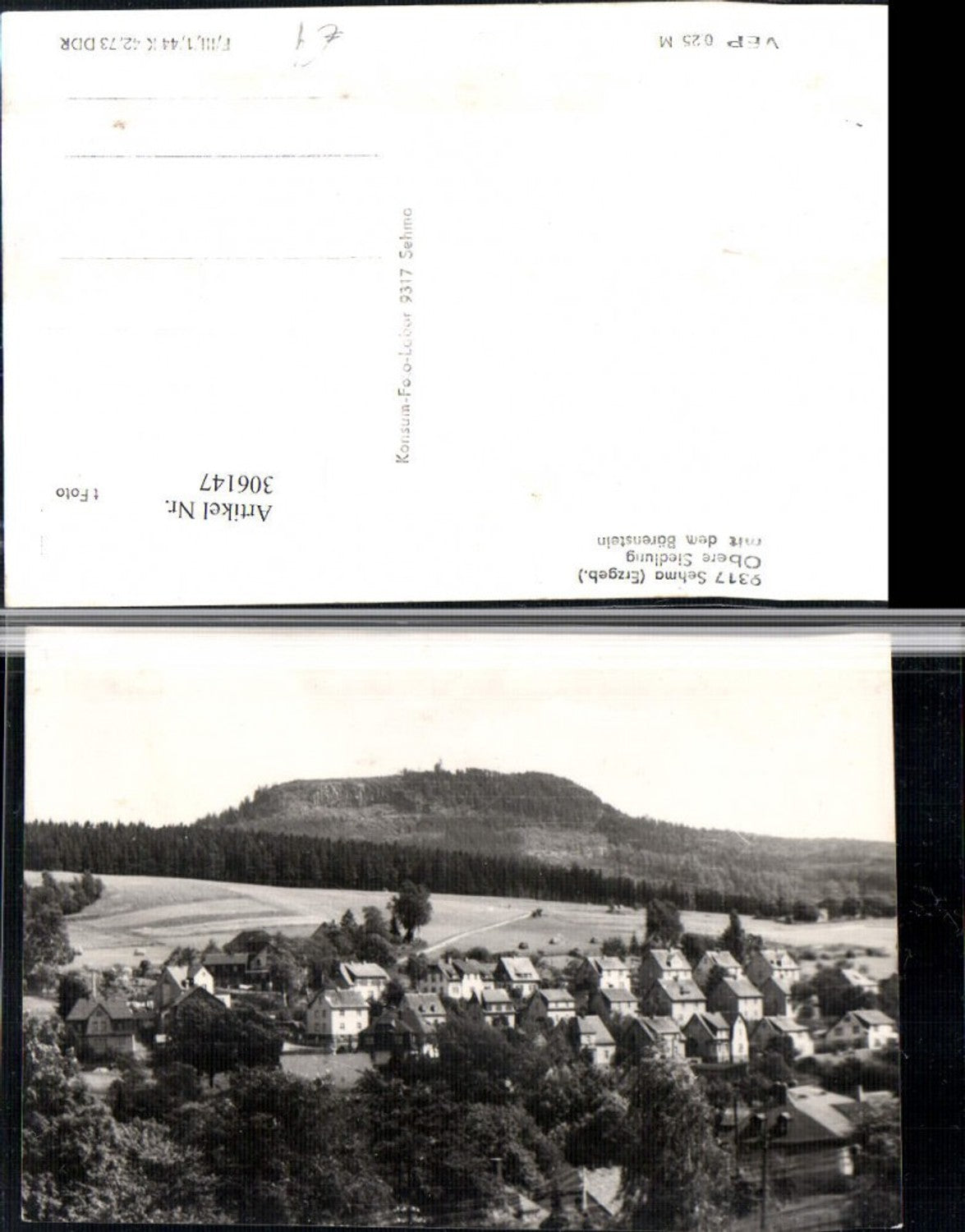 306147,Sehma im Erzgebirge Obere Siedlung Totale m. Bärenstein
