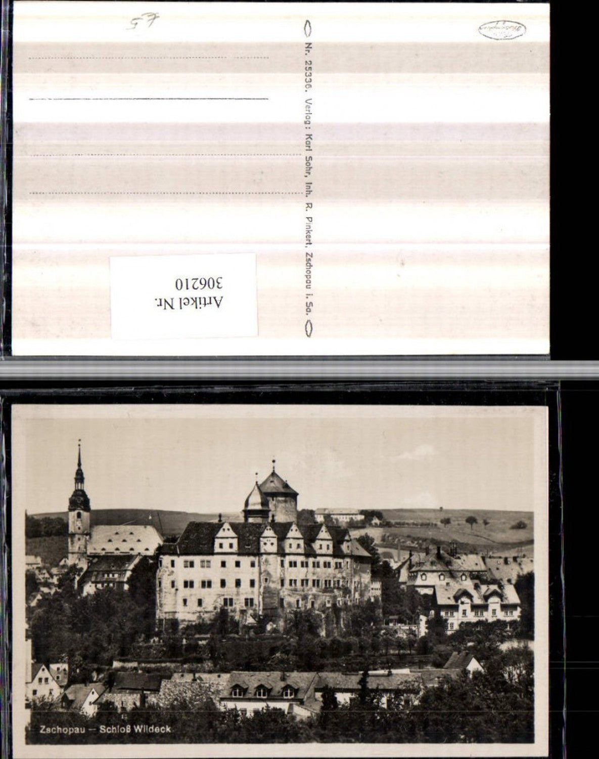 306210,Zschopau Schoss Wildeck u. Kirche