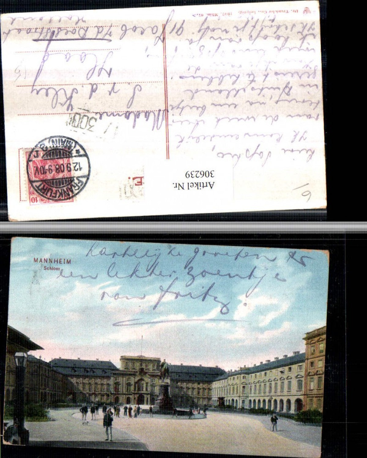 306239,Mannheim Schloss m. Denkmal