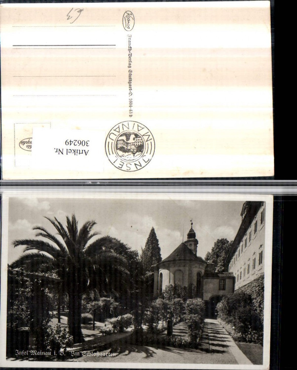 306249,Insel Mainau im Bodensee Schlossgarten Palme