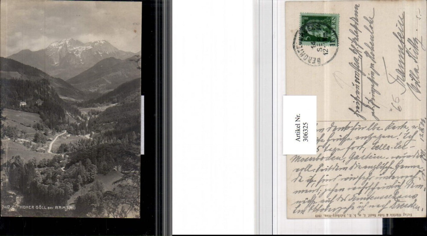 306325,Hoher Göll b. Ramsau Berchtesgaden Bergkulisse