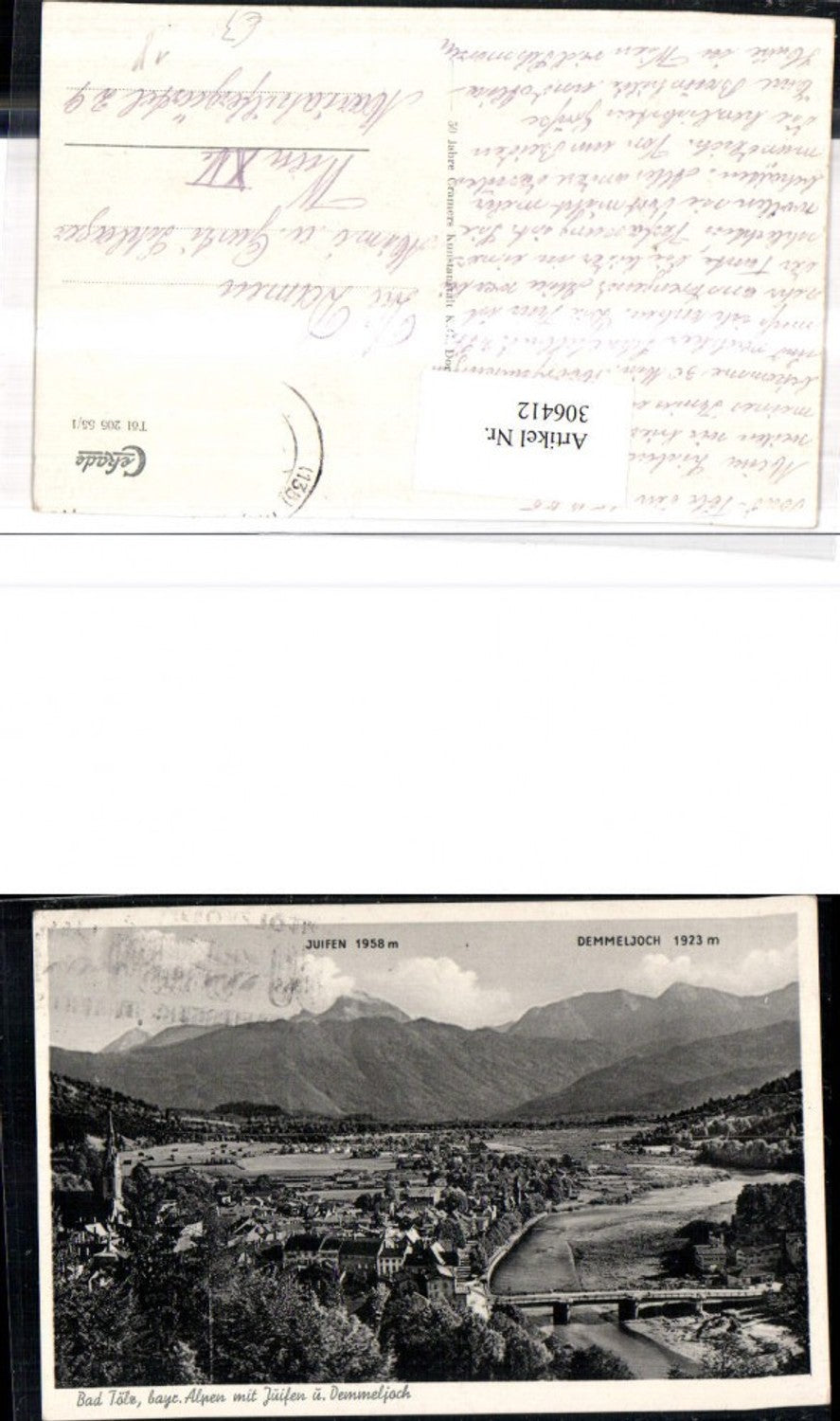 306412,Bad Tölz Totale m. Juifen u. Demmeljoch Bergkulisse