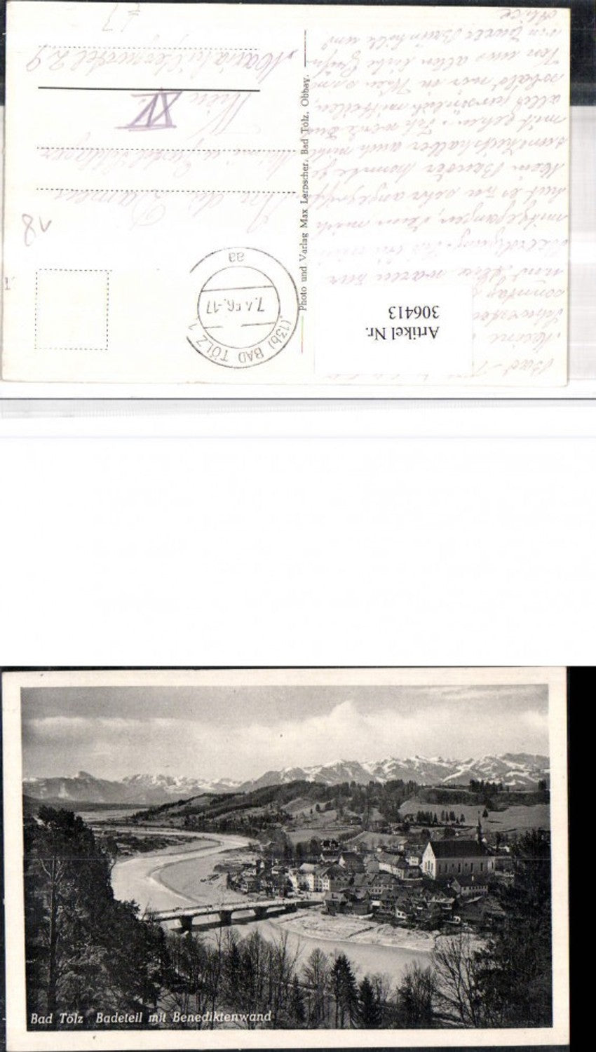 306413,Bad Tölz Totale Bodeteil m. Benediktenwand Bergkulisse
