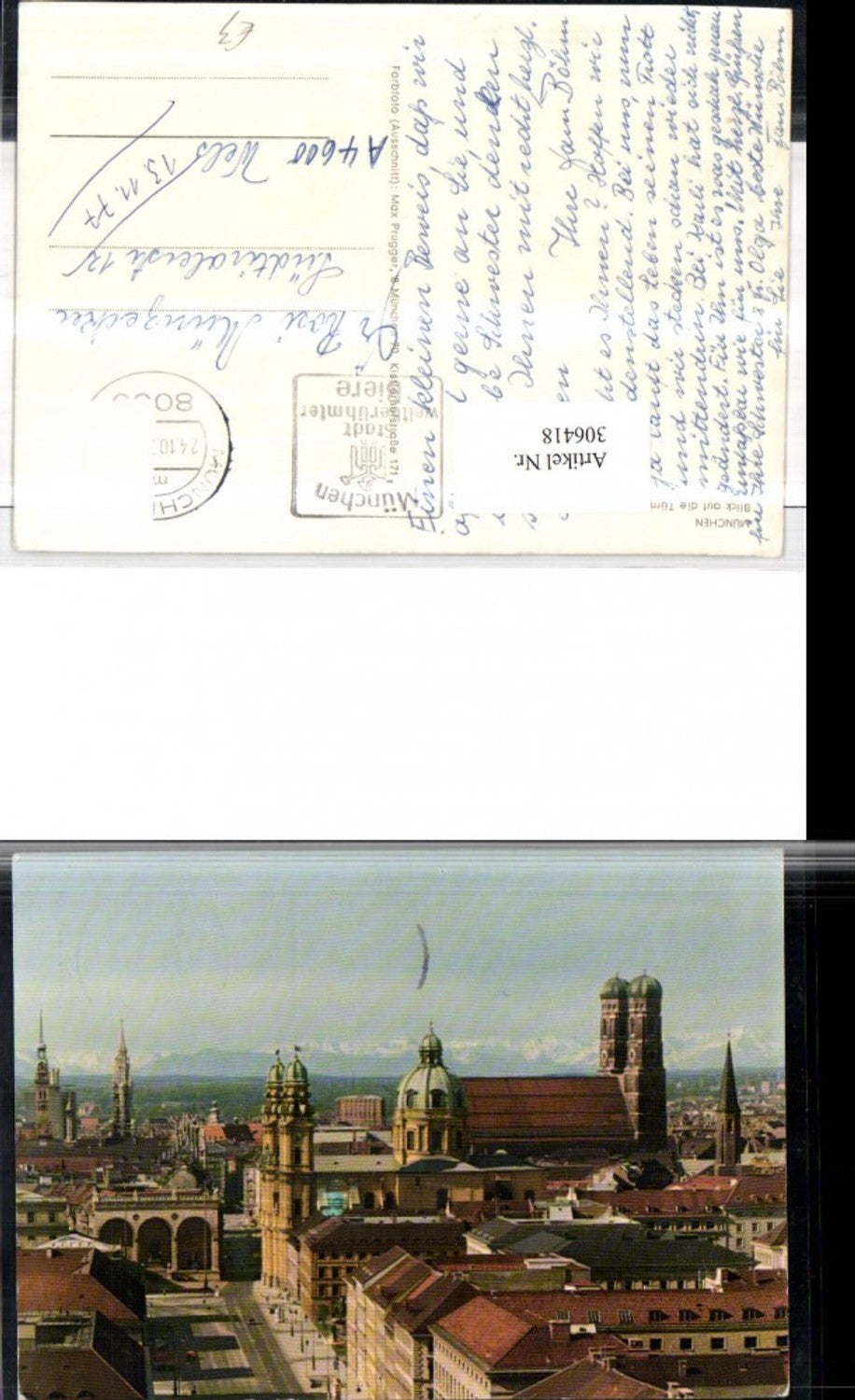 306418,München Teilansicht Türme Frauenkirche