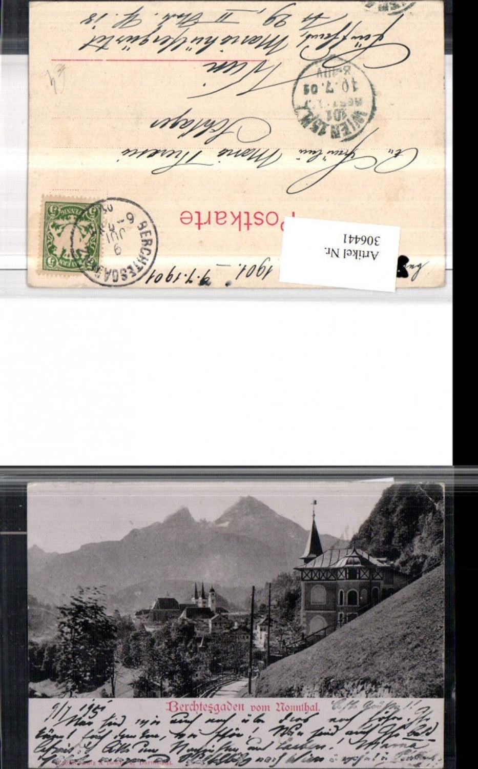 306441,Berchtesgaden Teilansicht vom Nonnthal Bergkulisse