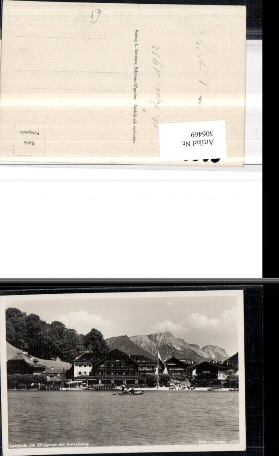 306469,Seelände am Königssee m. Untersberg Bergkulisse
