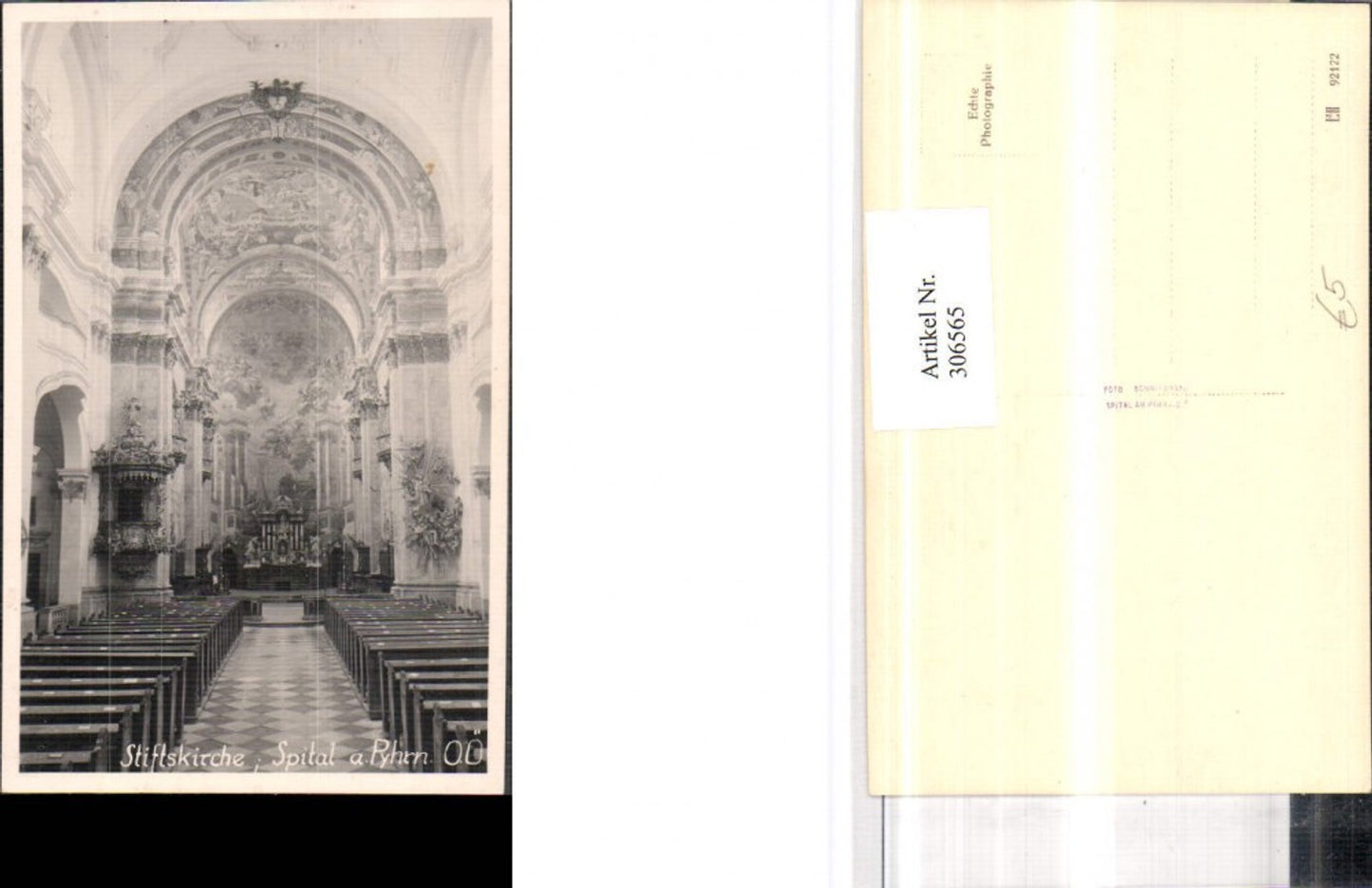 306565,Spital am Pyhrn Stiftskirche Kirche Innenansicht