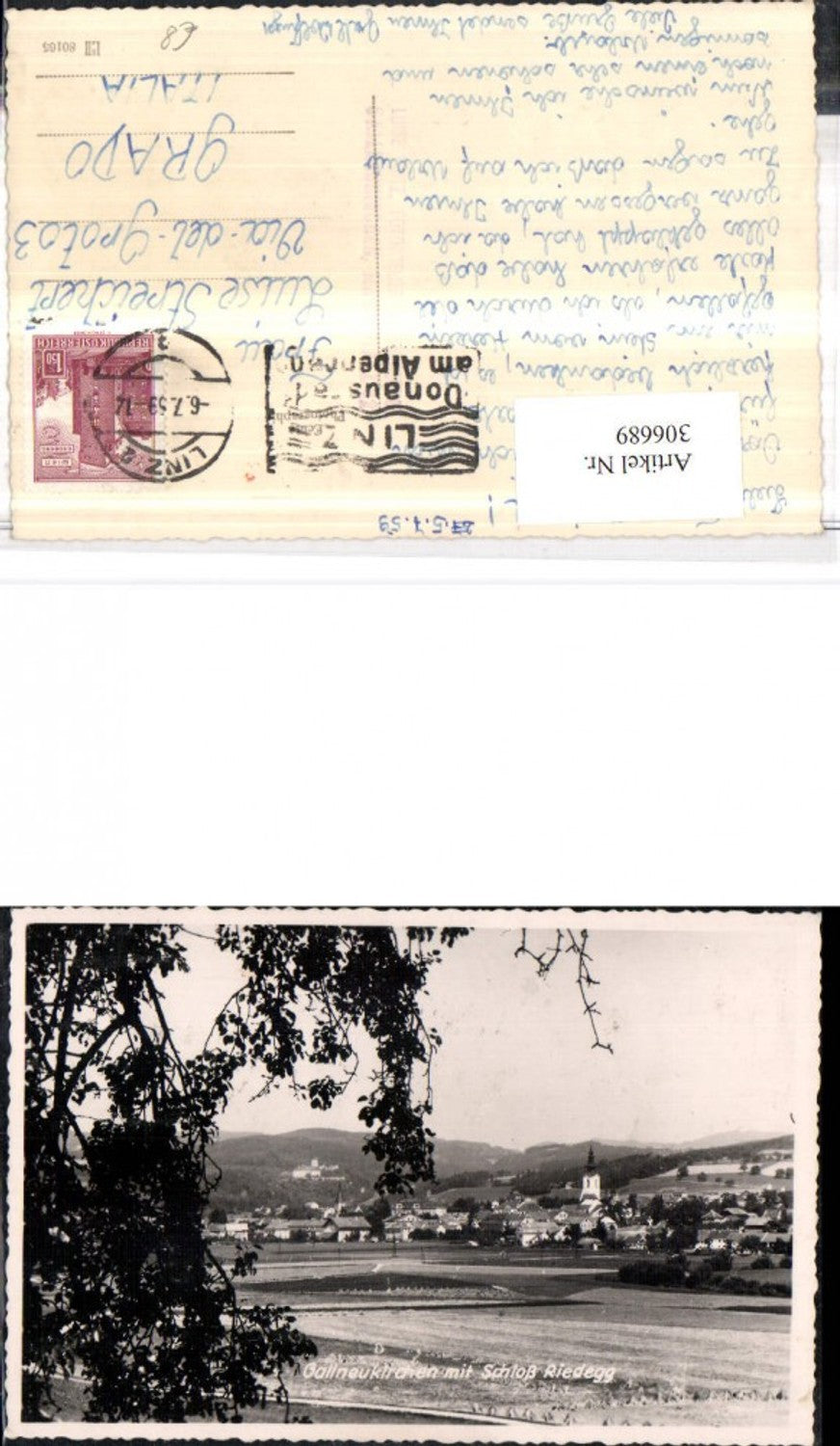 306689,Gallneukirchen Totale m. Schloss Riedegg