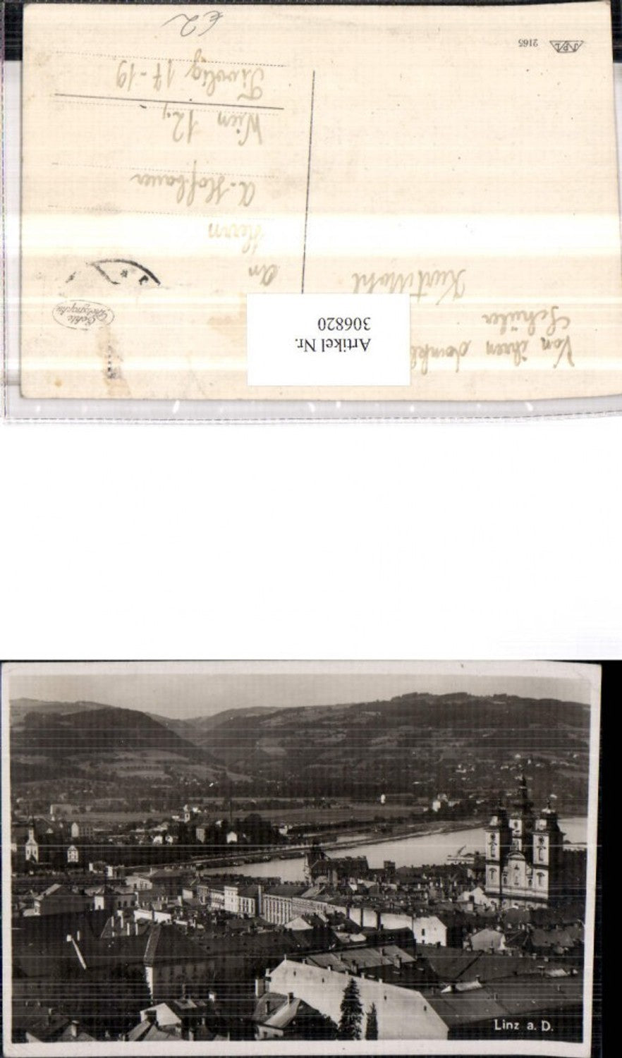 306820,Linz an d. Donau Teilansicht Kirche