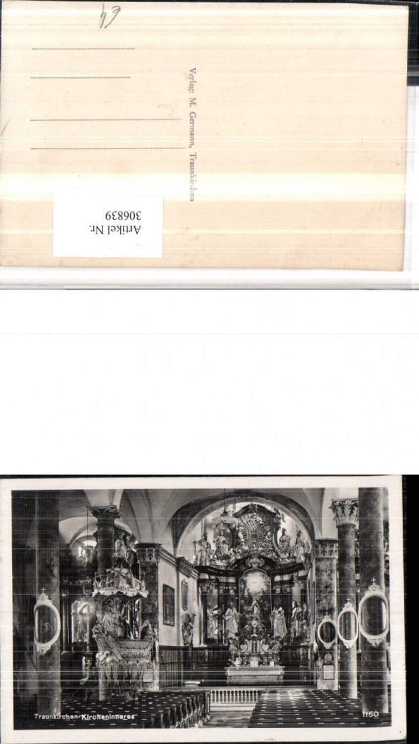 306839,Traunkirchen Kirche Innenansicht Kanzel Altar