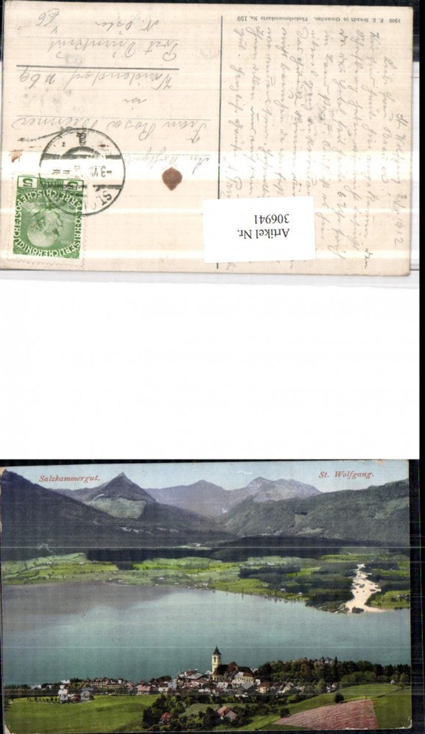 306941,St. Wolfgang Totale Bergkulisse pub F. E. Brandt 159