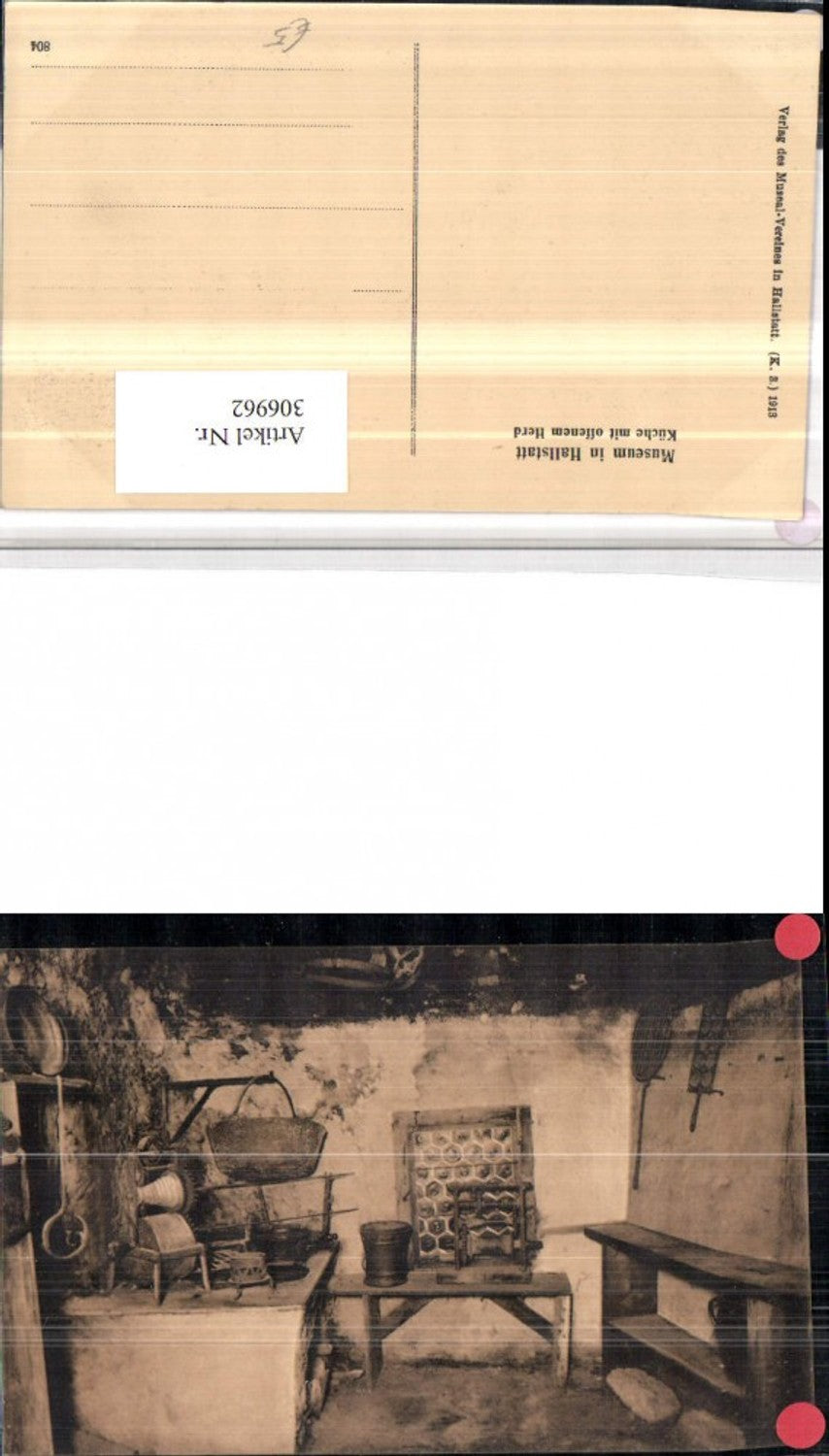 306962,Hallstatt Museum Küche im offenem Herd Fleischwolf