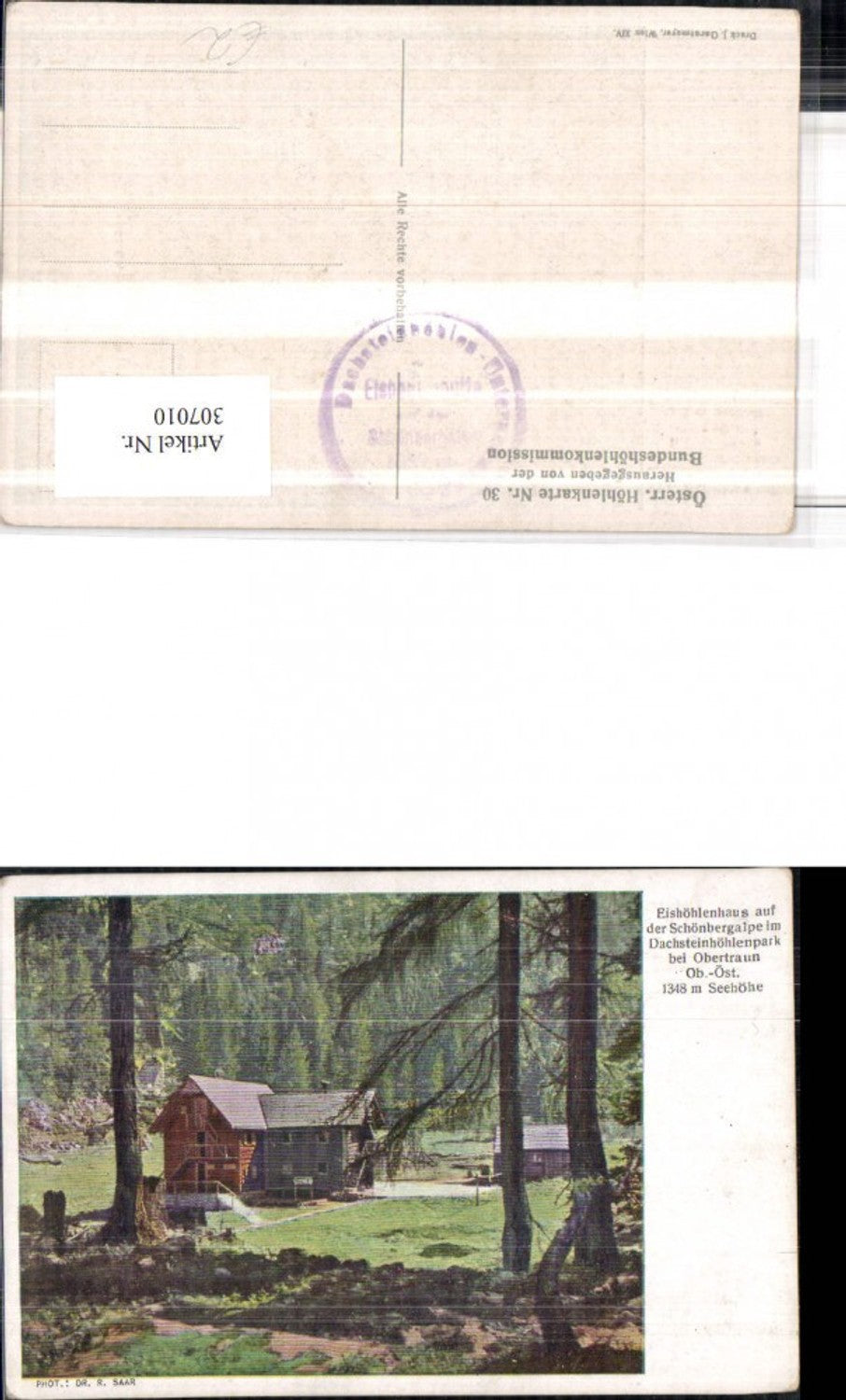 307010,Eishöhlenhaus auf d. Schönbergalpe b. Obertraun