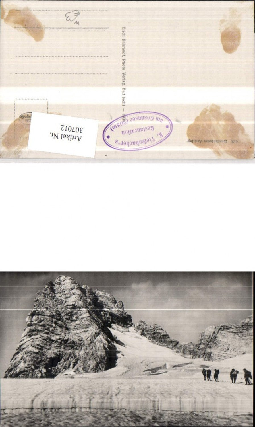 307012,Dachstein Anstieg b. Obertraun Gosau