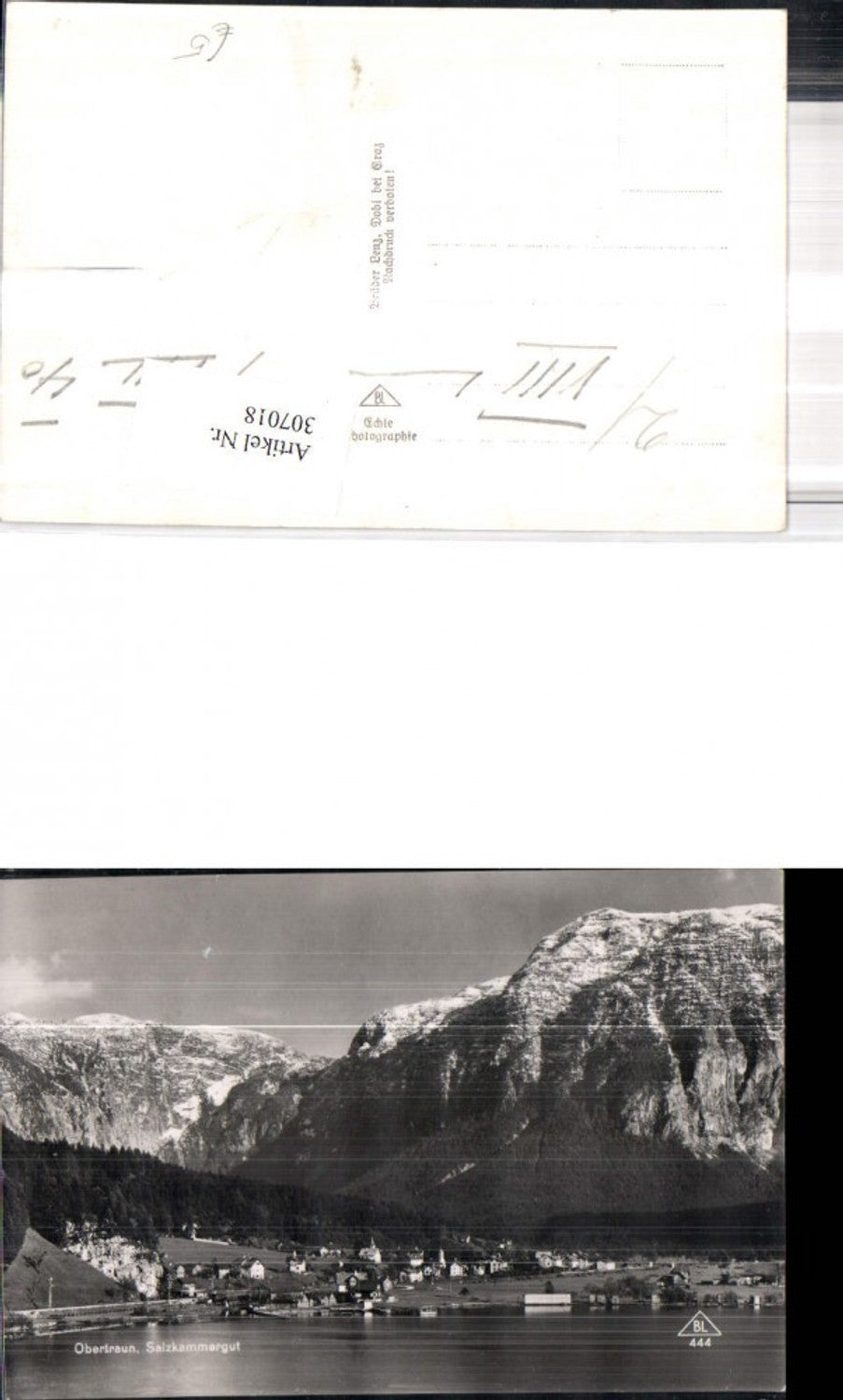 307018,Obertraun Totale Bergkulisse