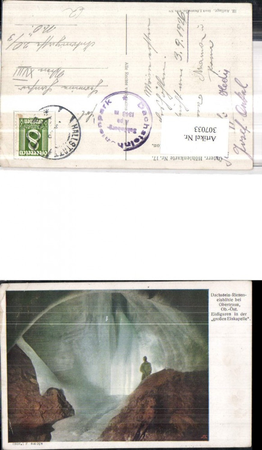 307033,Dachstein Rieseneishöhle b. Obertraun Eisfiguren in d. Großen Eiskapelle
