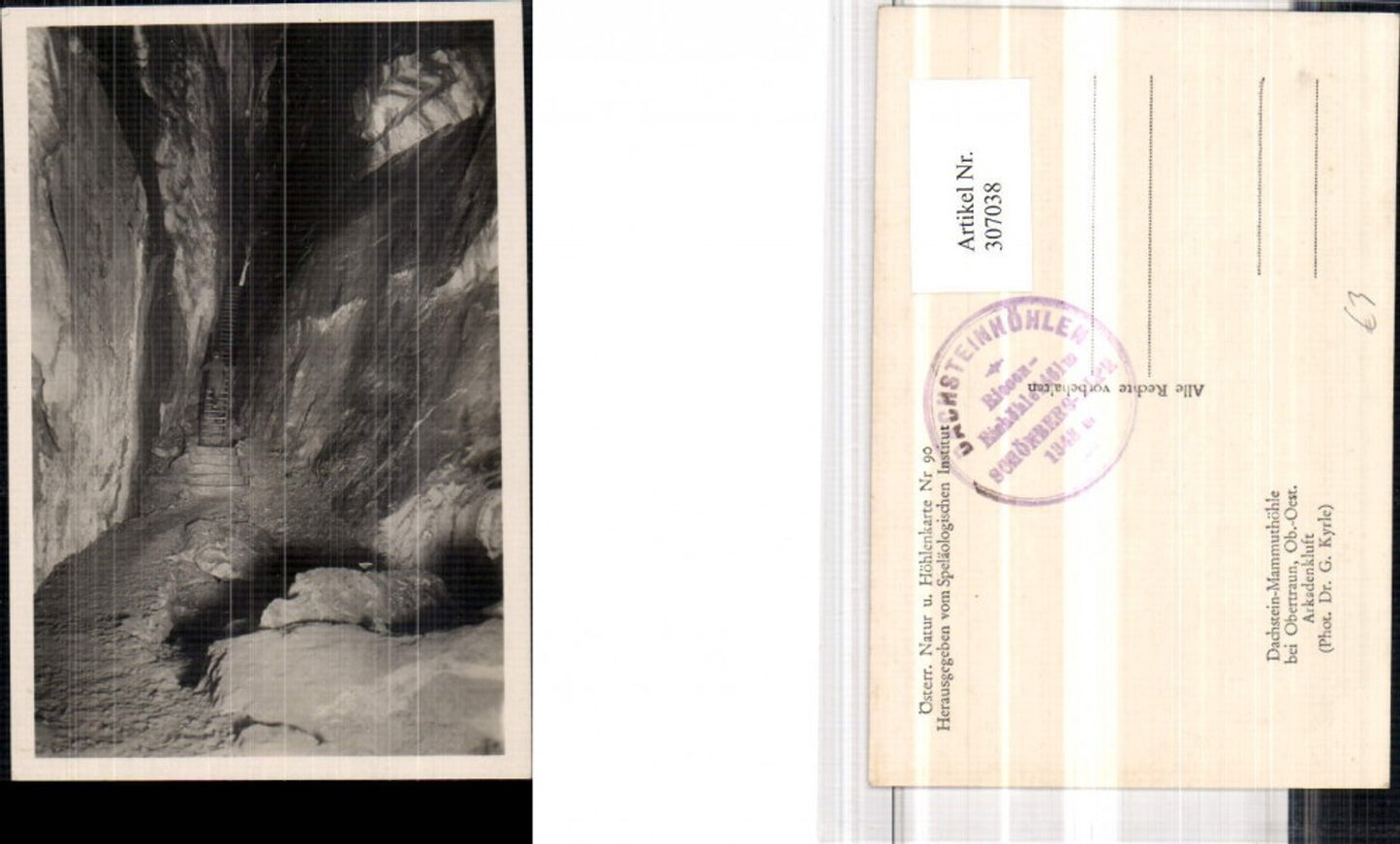 307038,Dachstein Mammuthöhle b. Obertraun Arkadenkluft