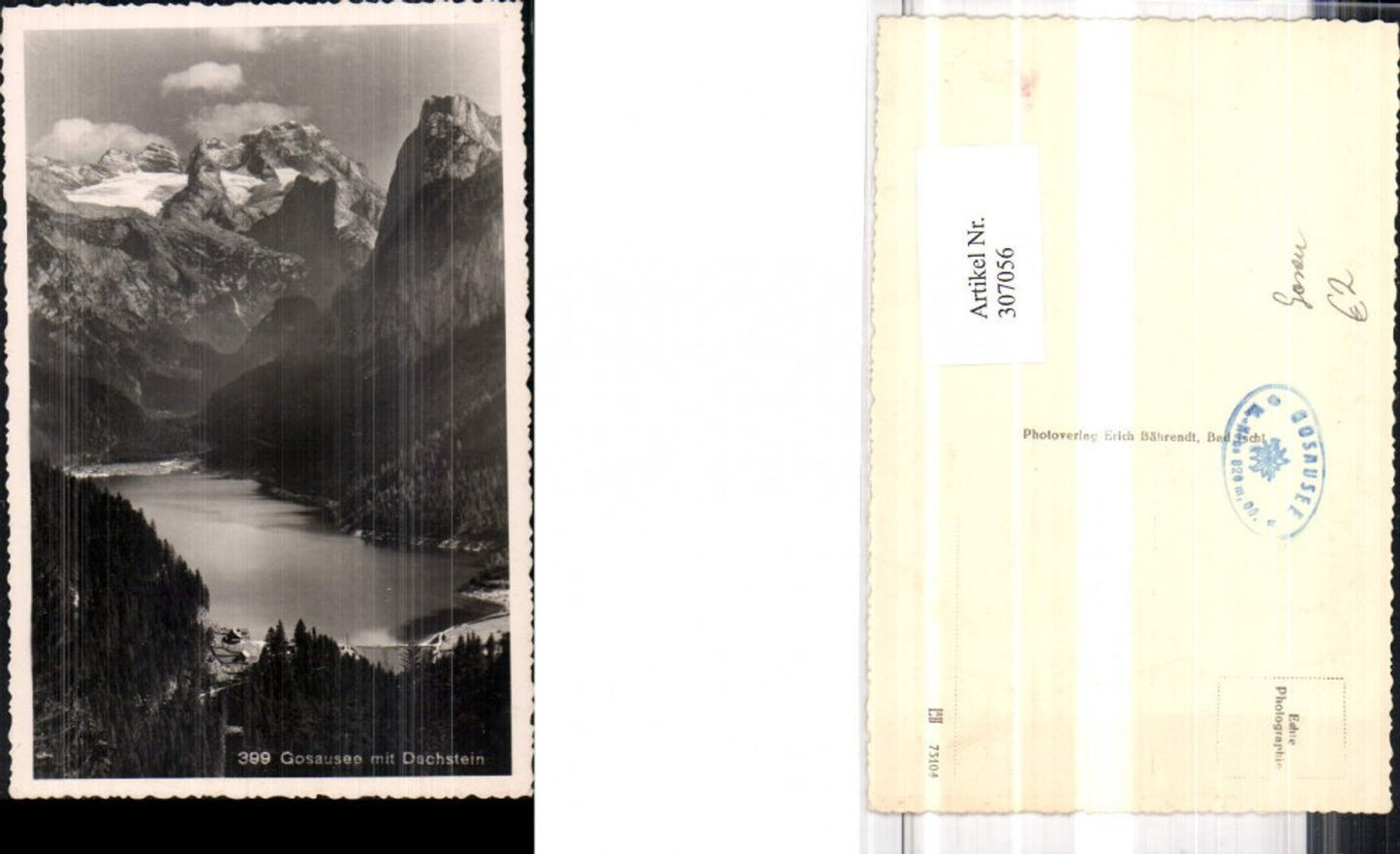 307056,Gosausee b. Gosau m. Dachstein Bergkulisse