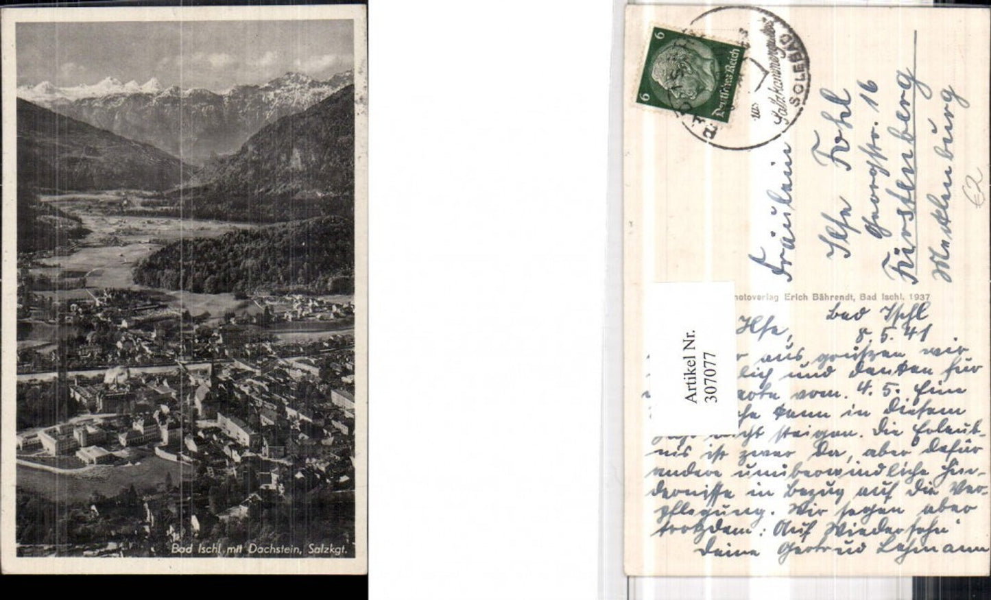 307077,Bad Ischl Totale m. Dachstein Bergkulisse