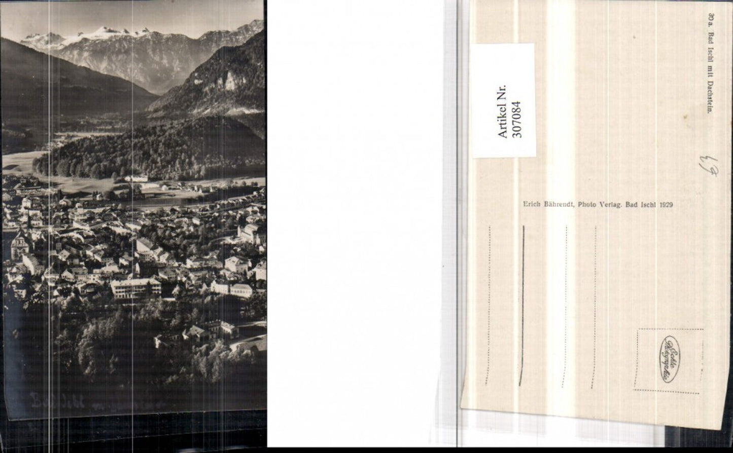 307084,Bad Ischl Totale m. Dachstein Bergkulisse