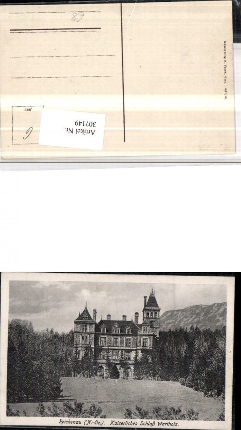 307149,Reichenau an d. Rax Kaiserliches Schloss Wartholz