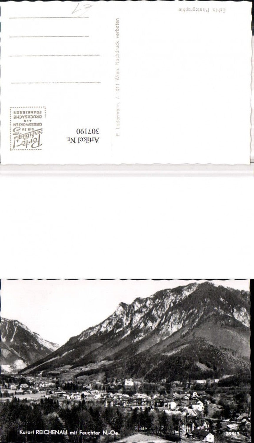 307190,Reichenau an d. Rax Totale m. Feuchter Bergkulisse